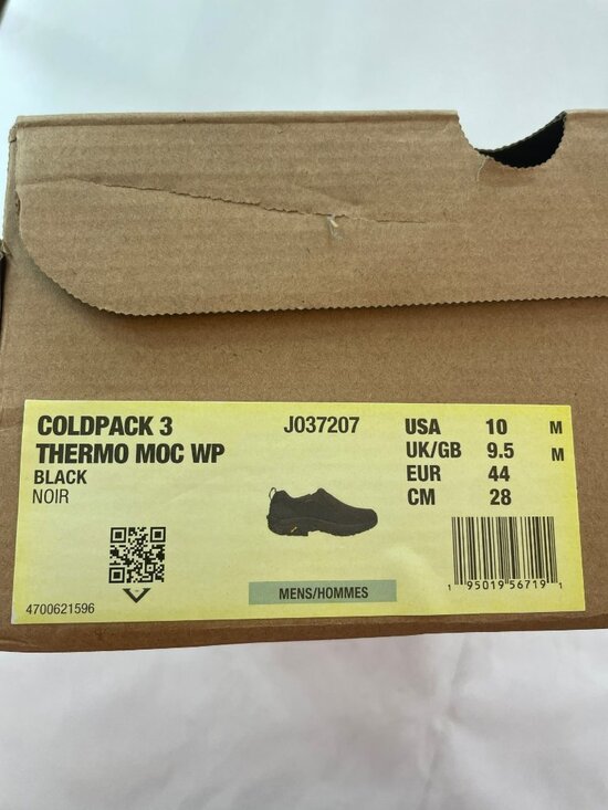 Merrell Coldpack 3 Thermo Moc Waterproof Shoes Black Outdoor Mens Sz 10M $160NIB main image 4